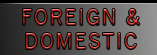 Foreign and Domestic Paint and Body Repairs