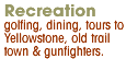 Recreation in Cody Wyoming