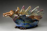 ceramic dragon pottery