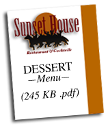 Sunset House Desserts pdf Menu