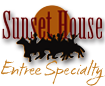 Sunset House Restaurant of Cody, Wyoming menu specialty foods logo